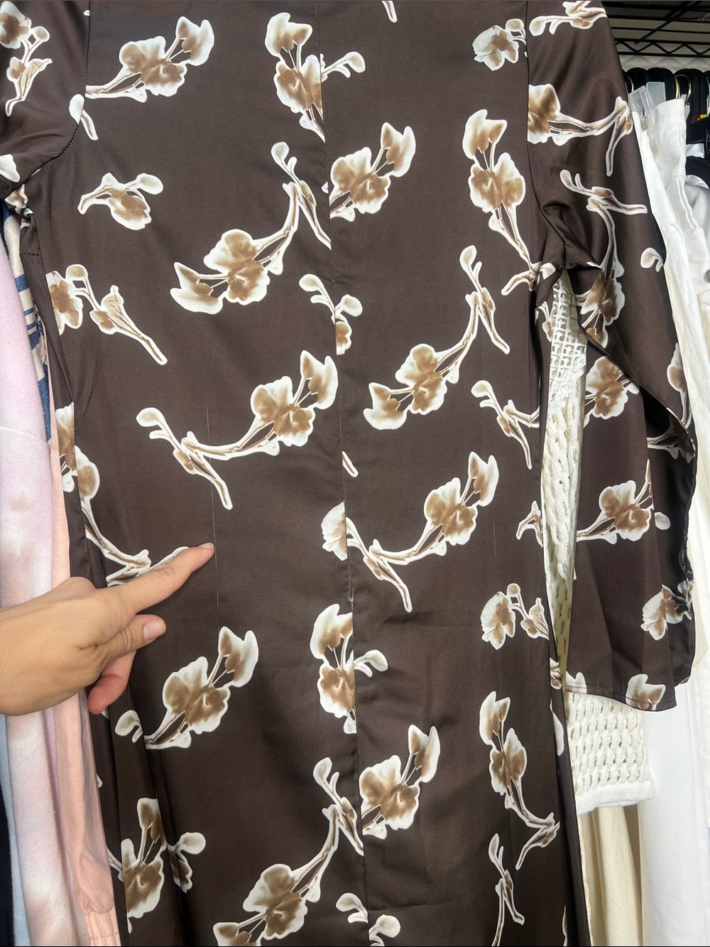 NEW Petal & Pup Maia Long Sleeve Maxi Dress - Chocolate Orchid - Picture 14 of 14